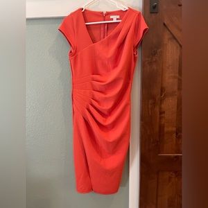 Beautiful orange dress, stretchy & flattering!